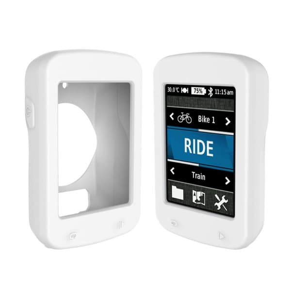 Garmin Edge 820 Flexibelt silikon skydds ram - Vit Vit