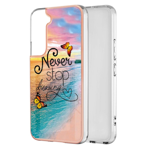 Marble Samsung Galaxy S22 Plus Suojakotelo - Never Stop Dreaming Multicolor