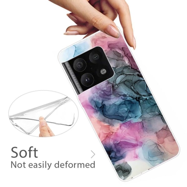 Marmormotiv OnePlus 10 Pro skal - Osmos Av Rosa Och Grönt multifärg