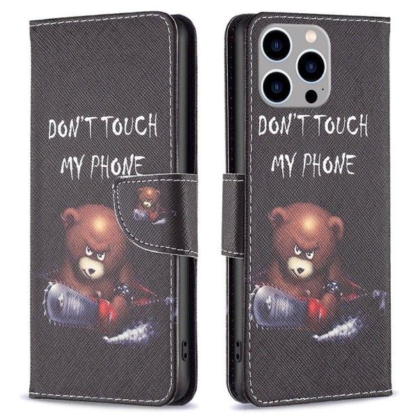 Wonderland iPhone 14 Pro Max flip case - Bear Black