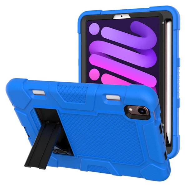 iPad Mini 6 (2021) TPU + silikonskydd - Mörkblå / Svart Blå