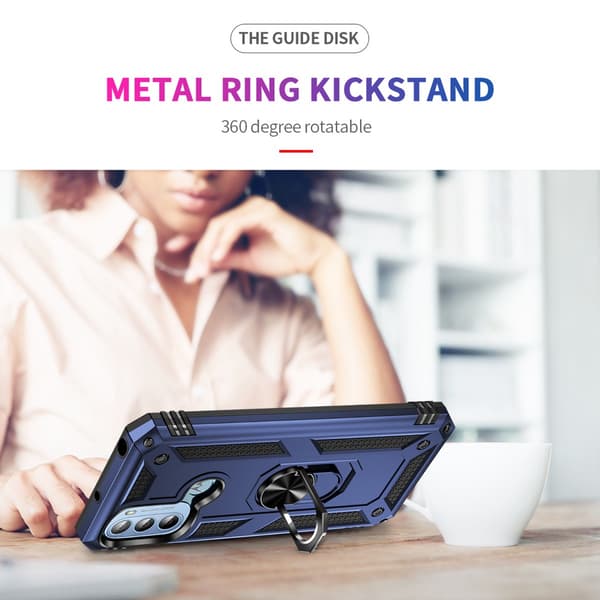 Ring Guard-etui - Motorola Moto G41 / Moto G31 - Blå Blue