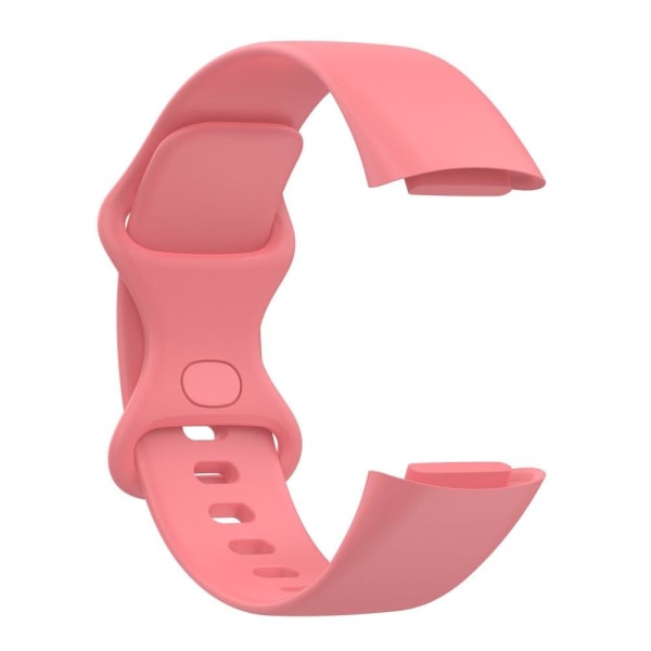 Fitbit Charge 5 enkel fleksibel urrem - Dyb Pink / Størrelse: L Pink