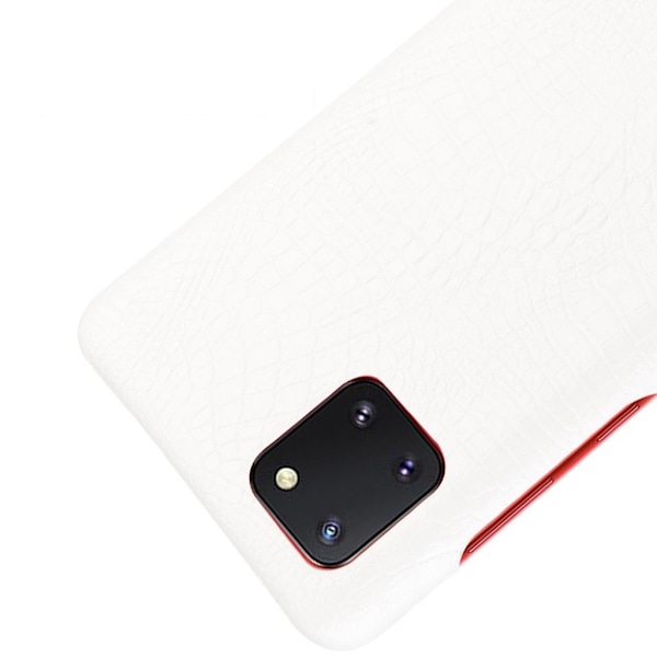 Croco kuoret - Samsung Galaxy Note 10 Lite - Valkoinen White