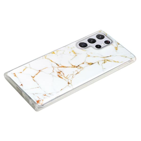 Marble Samsung Galaxy S23 Ultra Suojakotelo - Valkoinen White