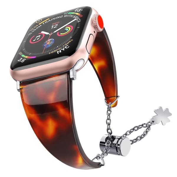 Apple Watch Series 5 44mm fleksibel elegant Urrem - Sort / Rød Black