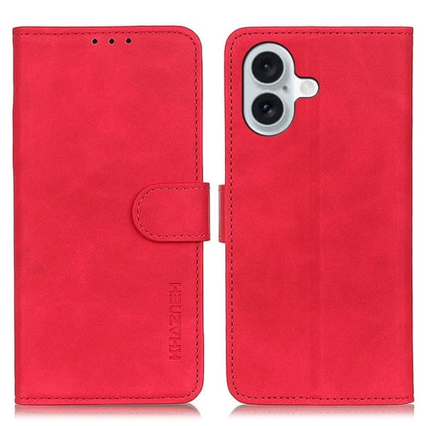 KHAZNEH iPhone 16 flip case - Punainen Red