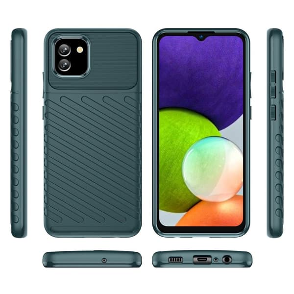 Thunder Samsung Galaxy A03 Etui - Grønn Green