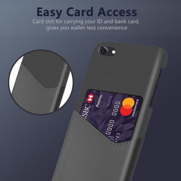 Bofink iPhone SE 2020 Card deksel - Grå Silver grey