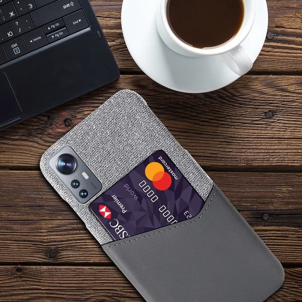 Bofink Xiaomi 12 / 12x Kort Cover - Grå Silver grey