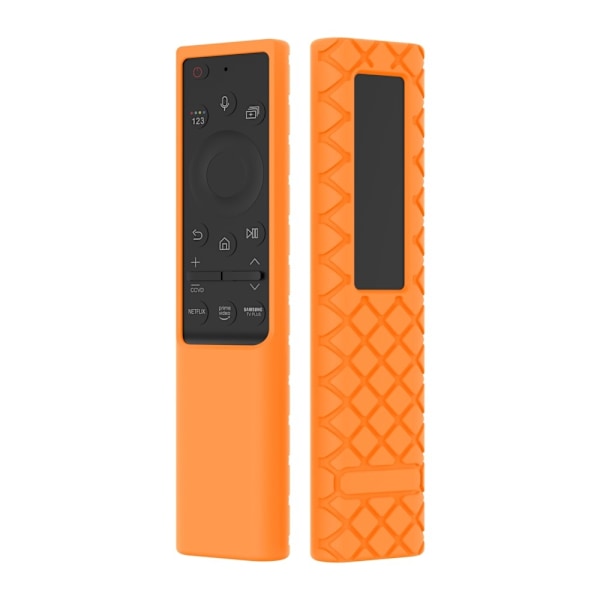 Silikonskydd för Samsung fjärrkontroll BN59 i rombstil - Orange Orange