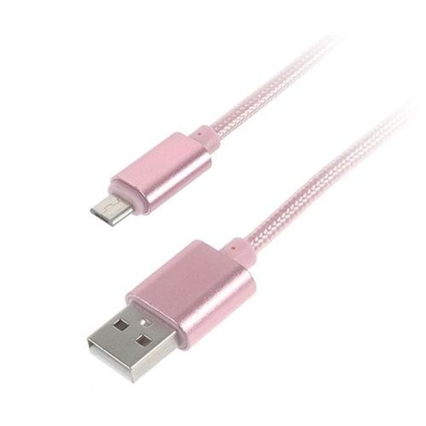 2M Mikro USB Latauskaapeli - Pinkki Pink