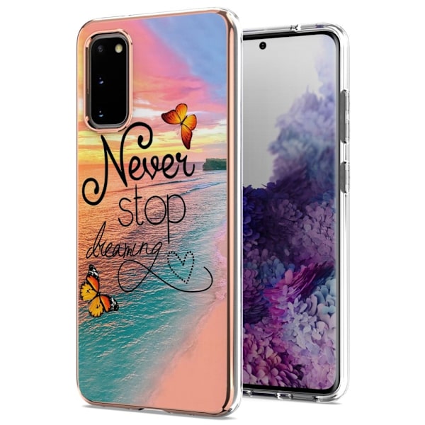Marble Samsung Galaxy S20 Etui - Never Stop Dreaming Multicolor