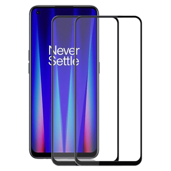 2 stk AMORUS ekstra stærk skærmbeskyttelse af glas til OnePlus Nord CE 2 5G Transparent
