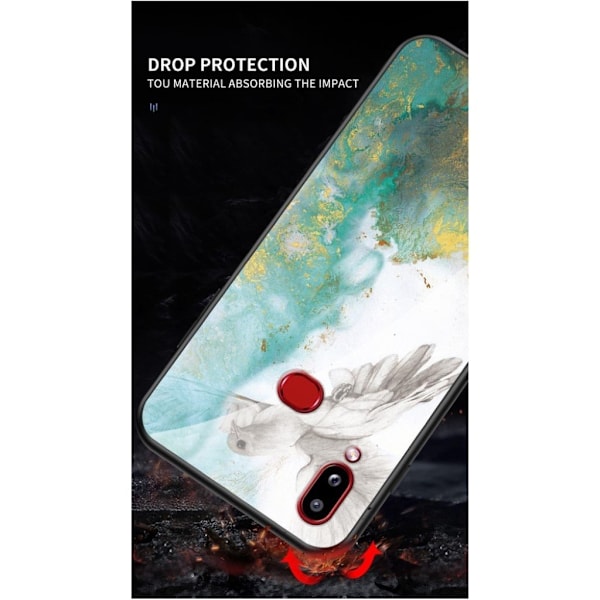 Fantasy Marble Samsung Galaxy A10s cover - Flyvende Due Multicolor