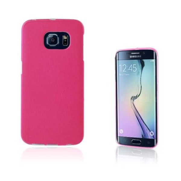 Christensen Samsung Galaxy S6 Edge Nahkakotelo Korttitaskuilla - Kuuma Pinkki Pink