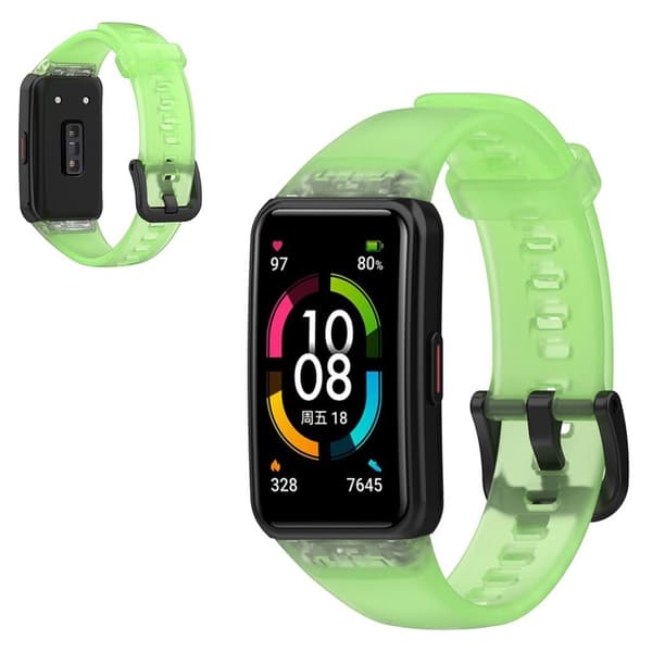 Honor Band 6 klar fleksibel urrem - Grøn Green