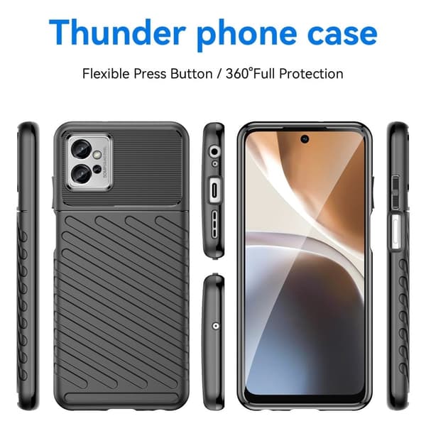 Thunder Motorola Moto G32 Etui - Svart Black