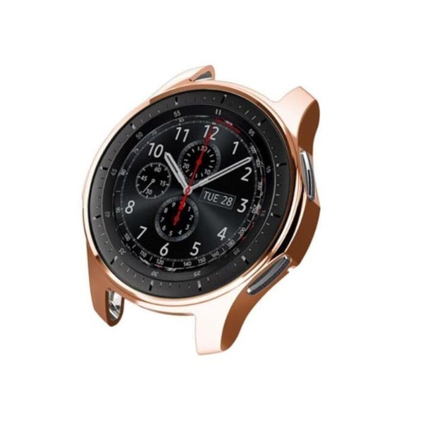 Samsung Gear S3 Frontier / Classic / Galaxy Watch (46mm) elektropläterat fodral - Roséguld Rosa