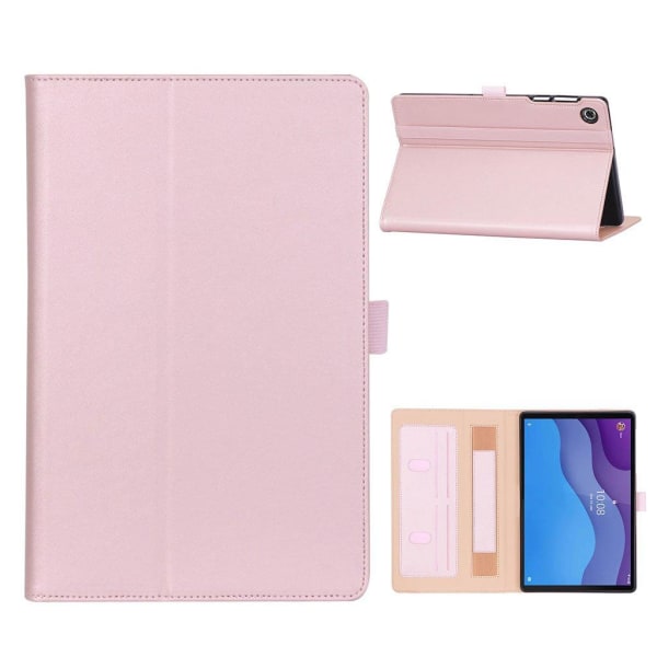 Lenovo Tab M10 HD Gen 2 business style  leather case - Rose Gold Pink