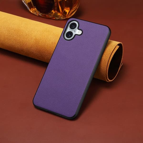 Mat og elegant tekstureret iPhone 16 Plus cover - Lilla Purple