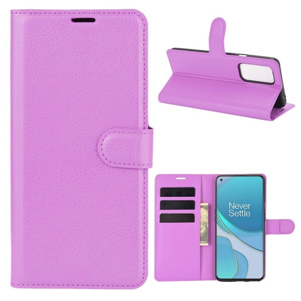 Classic OnePlus 9 Flip Etui - Lilla Purple