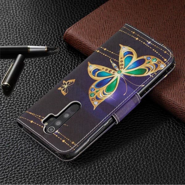 Wonderland Xiaomi Redmi Note 8 Pro Etui - Krystal Sommerfugle Multicolor