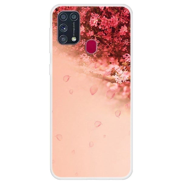 Deco Samsung Galaxy M31 skal - Blomma Röd