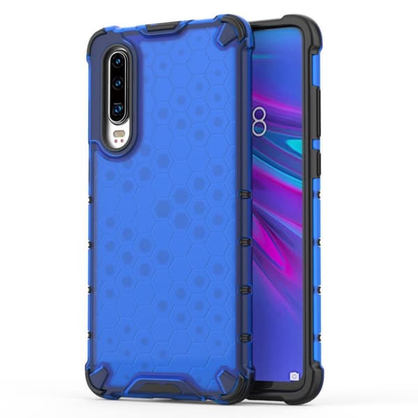 Bofink Honeycomb Huawei P30 cover - Blå Blue