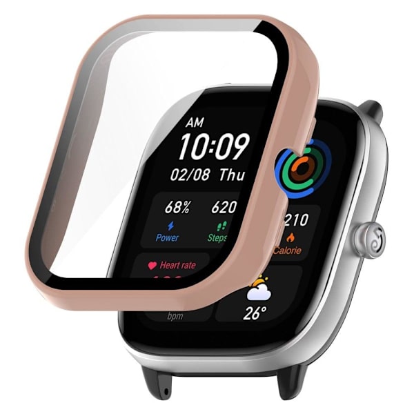 Amazfit GTS 4 Mini-cover med hærdet glas - Sakura Pink Pink