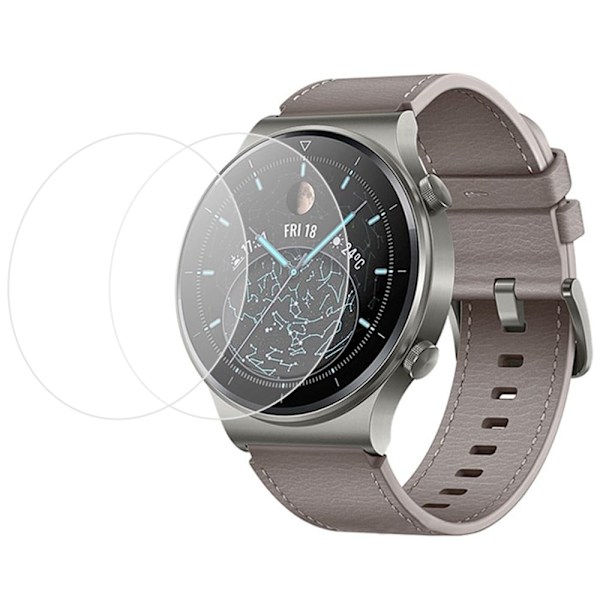 2Pcs Huawei Watch GT 2 Pro skærmbeskyttelse af hærdet glas Transparent