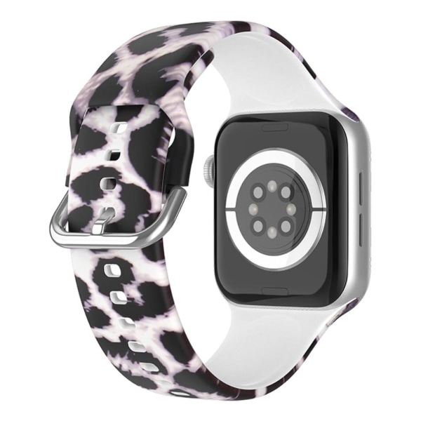 Apple Watch Series 8 (41mm) silicone pattern watch strap - Purpl Purple