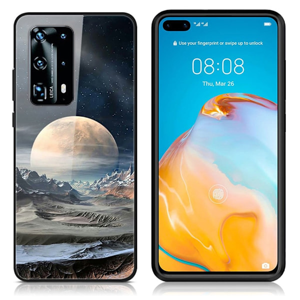Fantasy Huawei P40 skal - Vit Planet multifärg