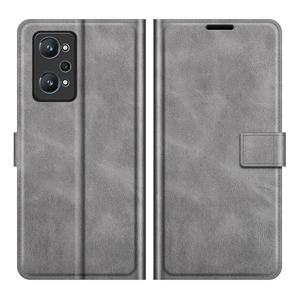Lompakko Nahkakotelo For Realme Gt Neo 3t / Gt Neo2 / Gt2 - Harmaa Silver grey