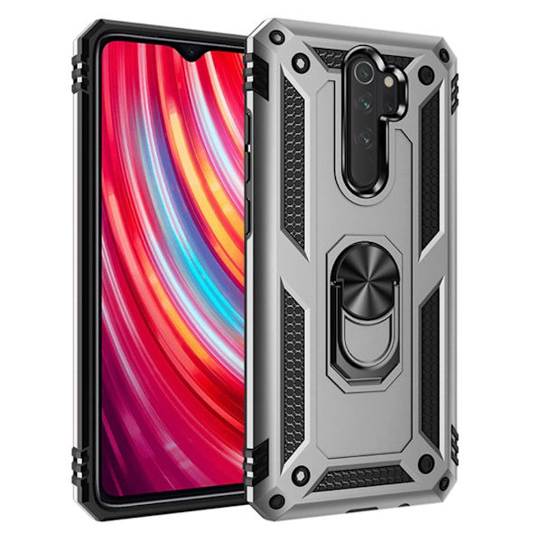 Bofink Combat Xiaomi redmi Note 8 Pro case - Sølv Silver grey