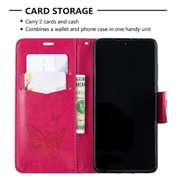 Butterfly Huawei P30 veske - Rose Pink