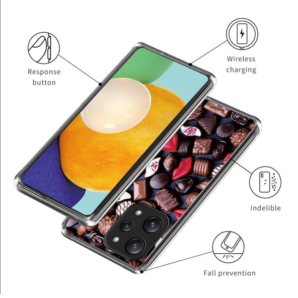 Deco Xiaomi Redmi 12 / Xiaomi Poco M6 Pro deksel - Kreative Sjokolader Brown