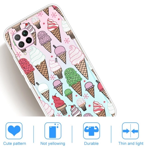 Deco Huawei P40 Lite / Nova 6 SE kuoret - Värikäs jäätelö Multicolor