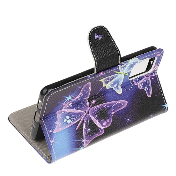 Wonderland Samsung Galaxy Note 20 Flip Etui - Magic Sommerfugle Multicolor