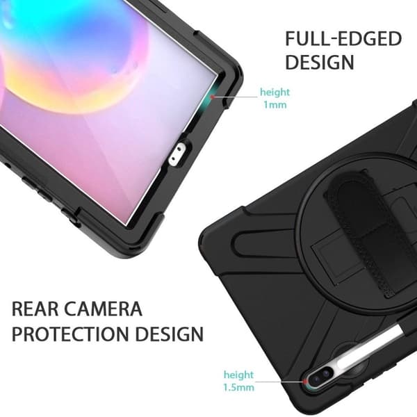 Samsung Galaxy Tab S6 X-Shape combo case - Musta Black
