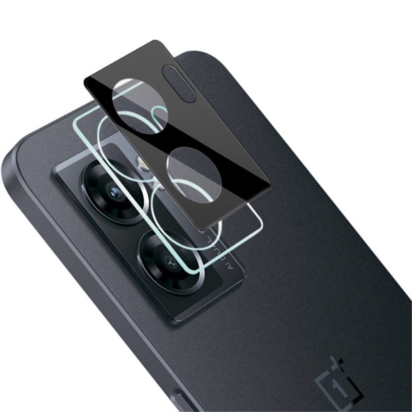 IMAK lasinen kamerasuoja akryylilinssi suojuksella OnePlus Nord N300:lle - Musta Painos Black