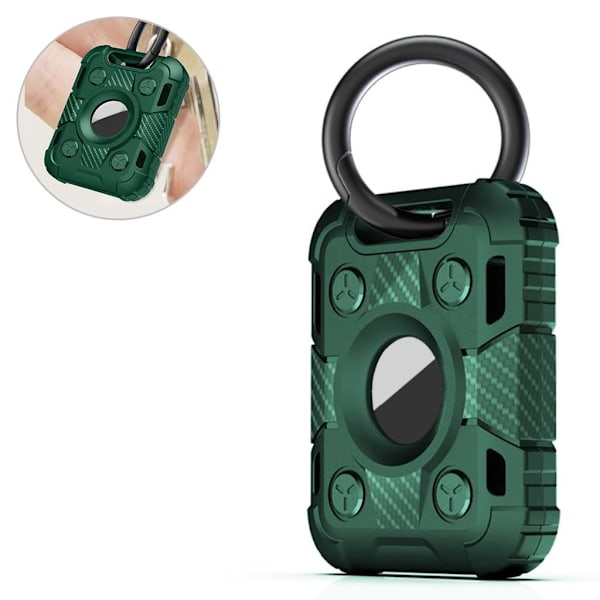 AirTags TPU-skydd med ringspänne - Grön Grön