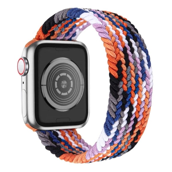 Apple Watch Series 8 (41mm) elastisk nylon-urrem - Farve Orange Multicolor