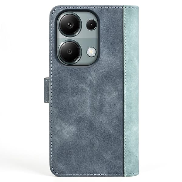 Tofarget lærdeksel for Xiaomi Redmi Note 13 Pro 4G - Blå Blue