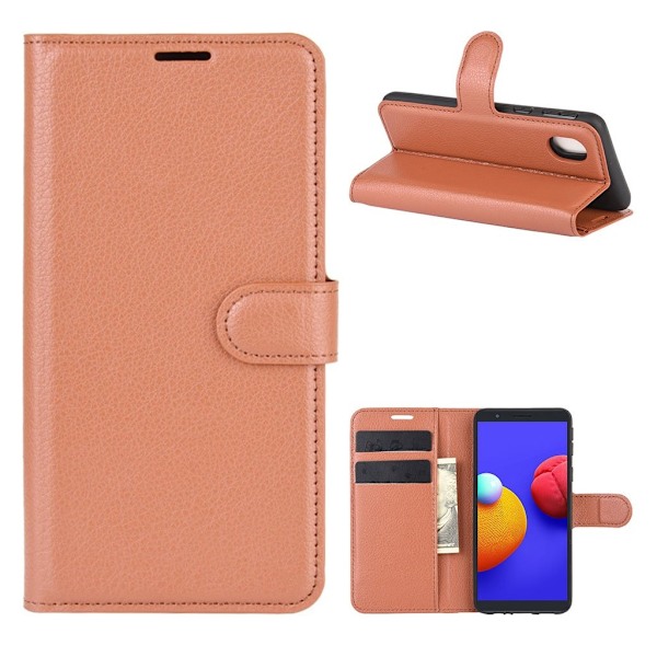 Classic Samsung Galaxy A01 Core / M01 Core Flippetui - Brun Brown