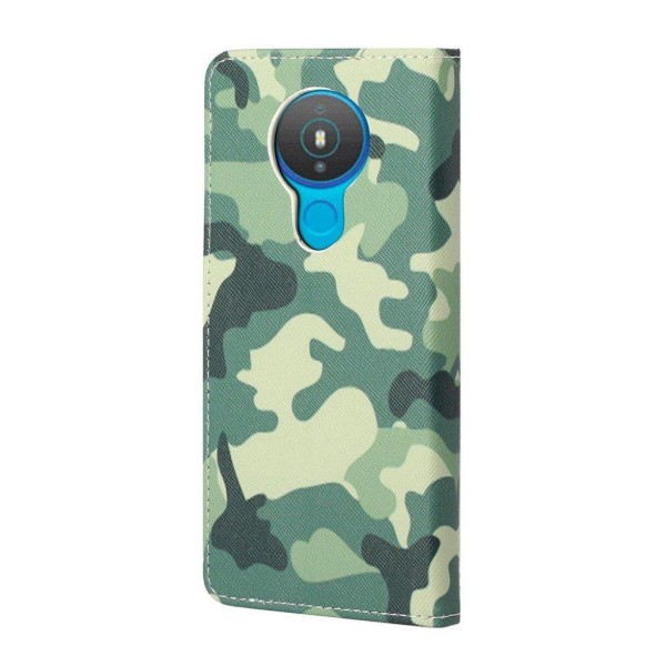 Wonderland Nokia 1.4 flip case - Camouflage Green Green