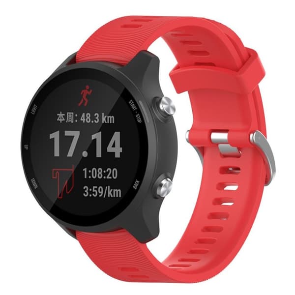 Garmin Forerunner 245 klockarmband i silikon - Röd Röd