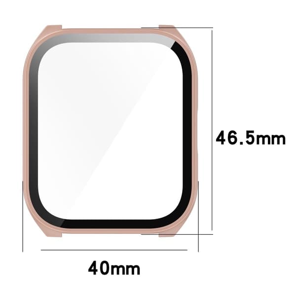 Haylou Smart Watch 2 Pro (LS02 Pro) bump resistant Protective Watch Case with Tempered Glass Screen Protector - Ivory White Vit