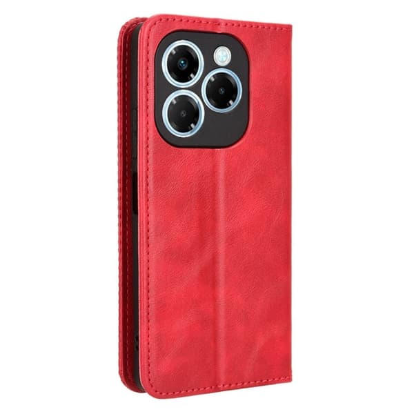 Bofink Vintage Infinix Note 40X 5G nahkakotelo - Punainen Red
