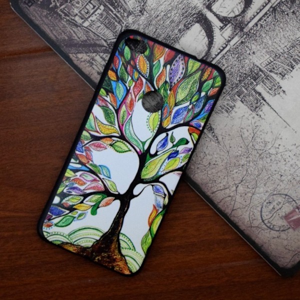 Huawei Honor 8 Lite Suojaava Kuvioitu Muovikuori - Väritetty Puu Multicolor